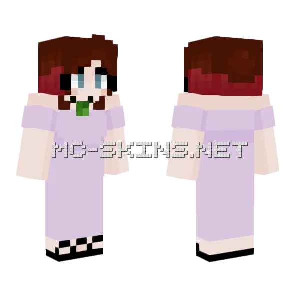 Summer Outfit Minecraft skin, front and back