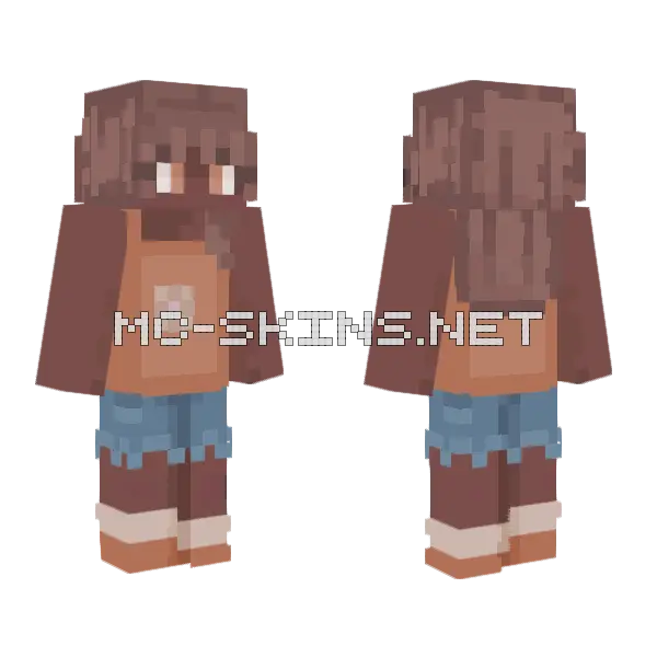 Summer Outfit Minecraft skin, front and back