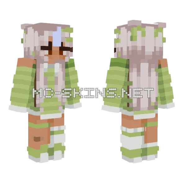 Summer Outfit Minecraft skin, front and back