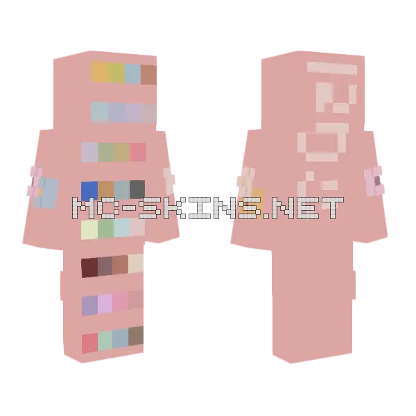 Summer Palettes RC Minecraft skin, front and back