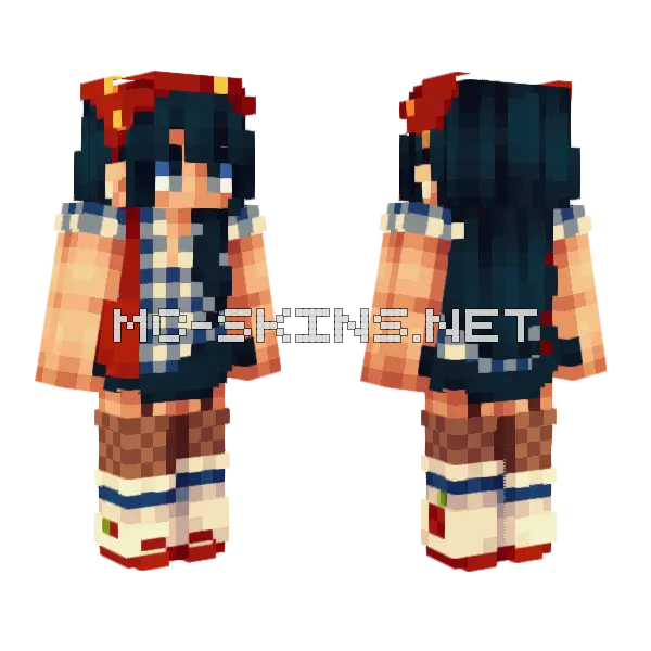 Summer Picnic Minecraft skin, front and back