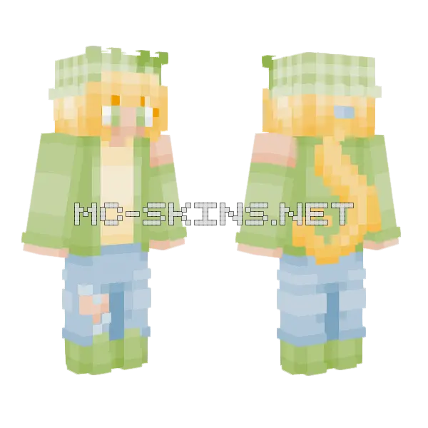 Summer Picnic RCE Minecraft skin, front and back