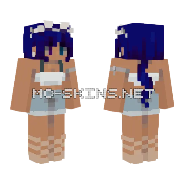 Summer Series 3 Minecraft skin, front and back