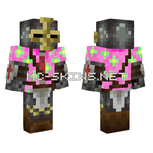 Summer Time Crusader Minecraft skin, front and back