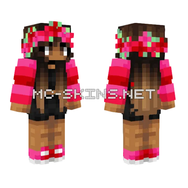 Summer Time Sweetness Minecraft skin, front and back
