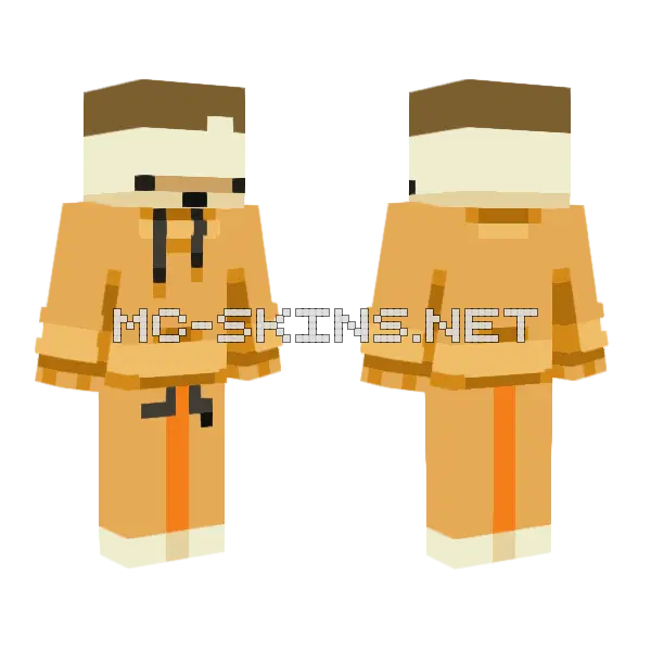 Summer Vacation Minecraft skin, front and back