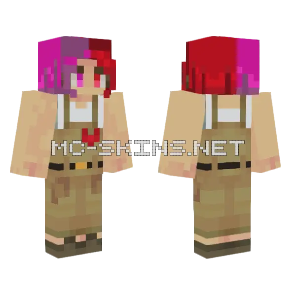 Summer Valley Minecraft skin, front and back