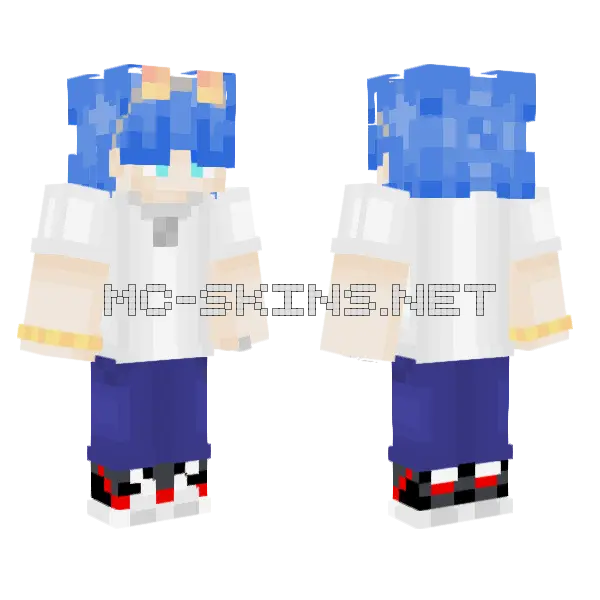 Summer Vibes Minecraft skin, front and back
