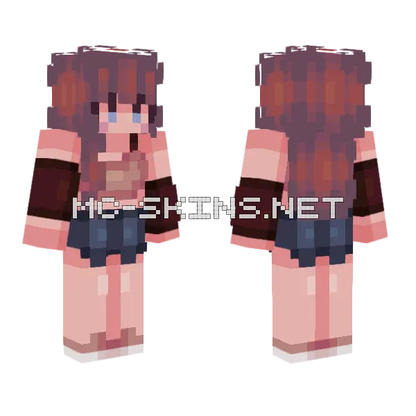 Summer Walk Minecraft skin, front and back