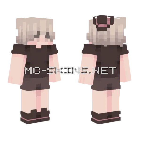 Summerween Masculine Minecraft skin, front and back