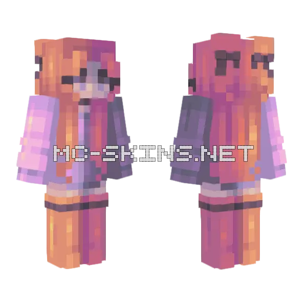 Sun Hasn't Set Persona Remake Minecraft skin, front and back