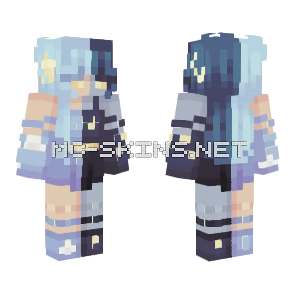 Sun Moon Ce Minecraft skin, front and back