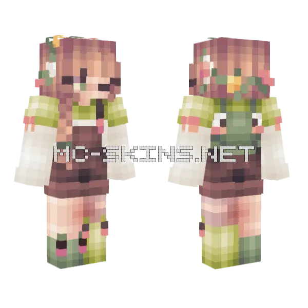 Sun Rain And Lillies Rce Minecraft skin, front and back