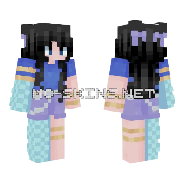Sundays Girl Minecraft skin, front and back