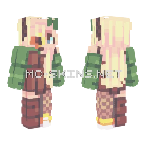 Sundrops FS Minecraft skin, front and back