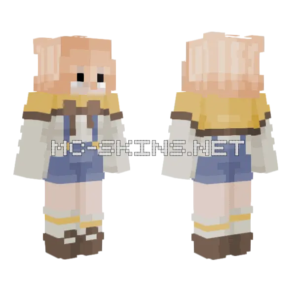 Sunflower Empire Minecraft skin, front and back