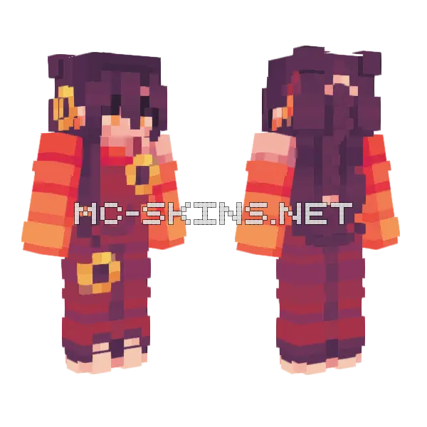 Sunflower Field Rce Minecraft skin, front and back