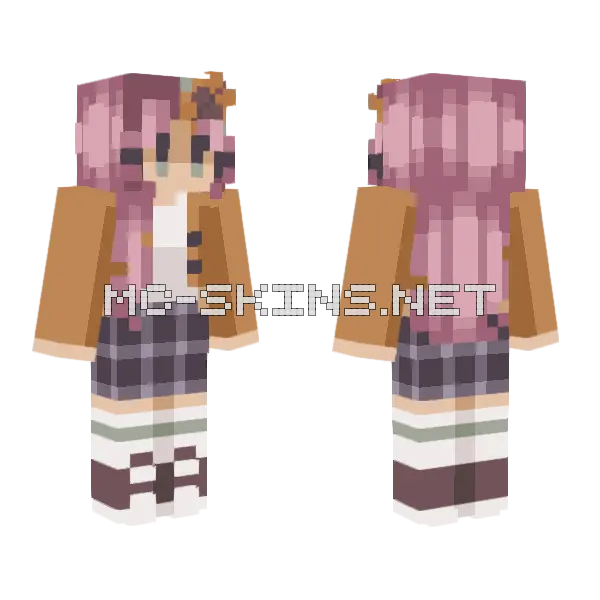 Sunflower Rce Minecraft skin, front and back