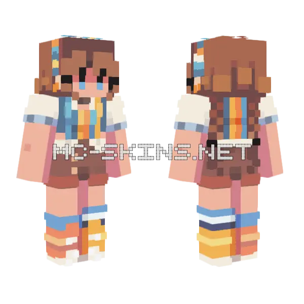 Sunglass Boardwalk Te Minecraft skin, front and back