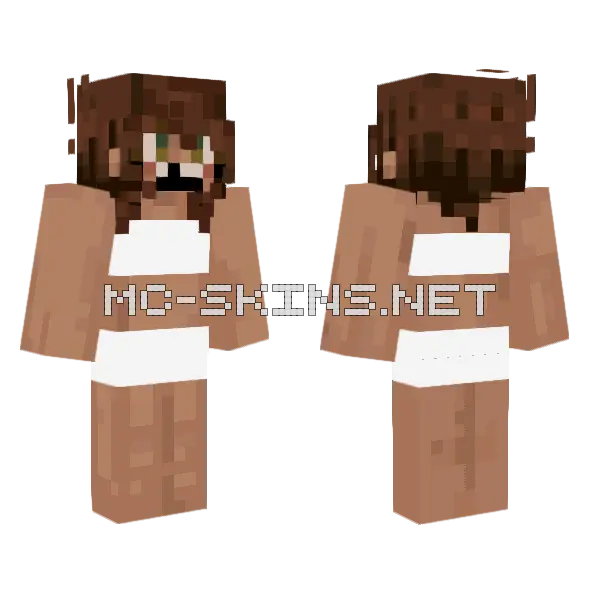 Sunnbleached Real Base Minecraft skin, front and back