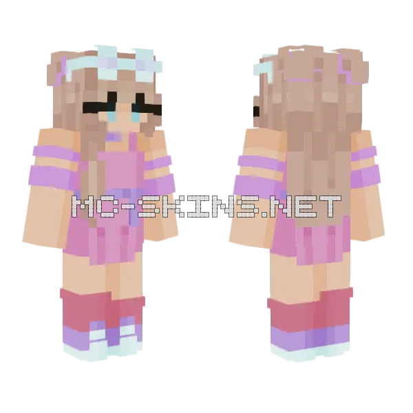 Sunny Day Girl Minecraft skin, front and back