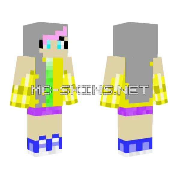 Sunny Day Old Version Minecraft skin, front and back