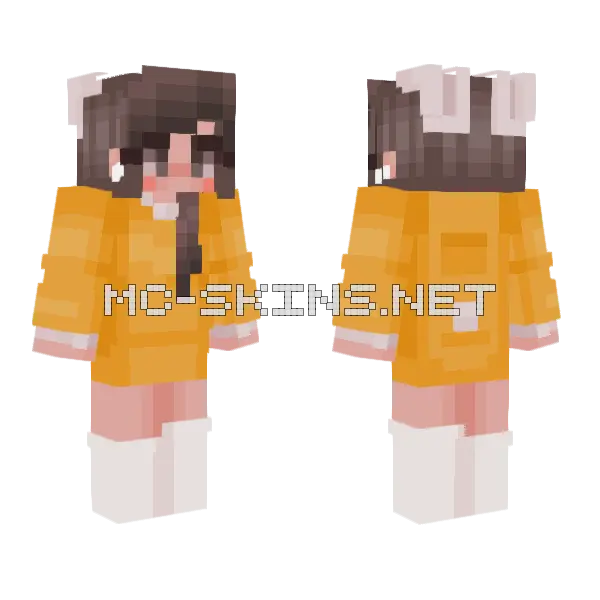 Sunny Girl Minecraft skin, front and back