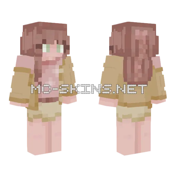 Sunny Girl Minecraft skin, front and back