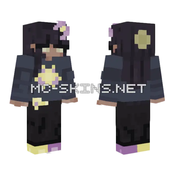 Sunny Girl Outfit Minecraft skin, front and back