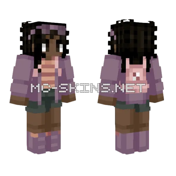 Sunny Monsoon Minecraft skin, front and back