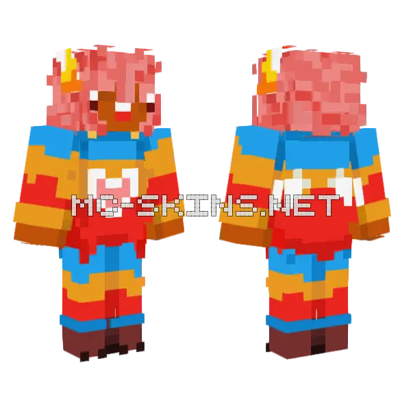 Sunny Rainbows Minecraft skin, front and back