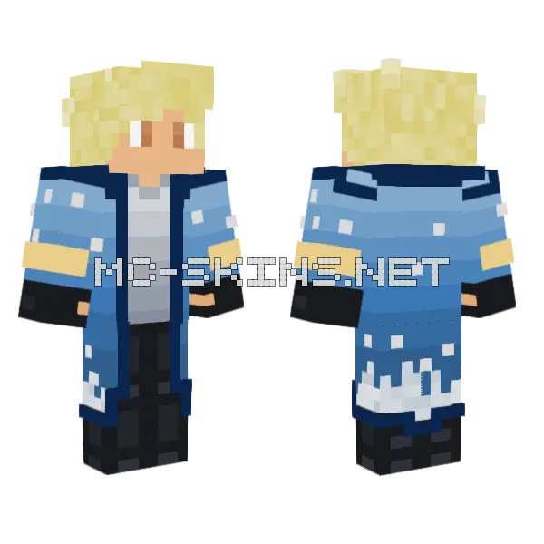 Sunny Winter Cold Minecraft skin, front and back