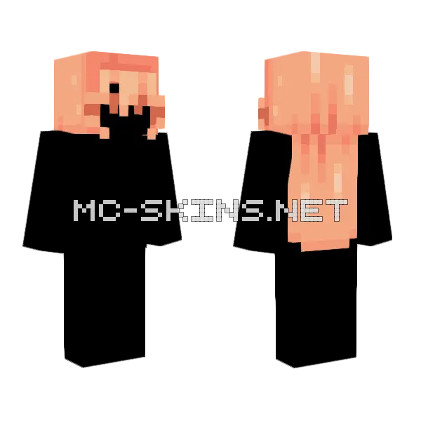 Sunset HB Minecraft skin, front and back