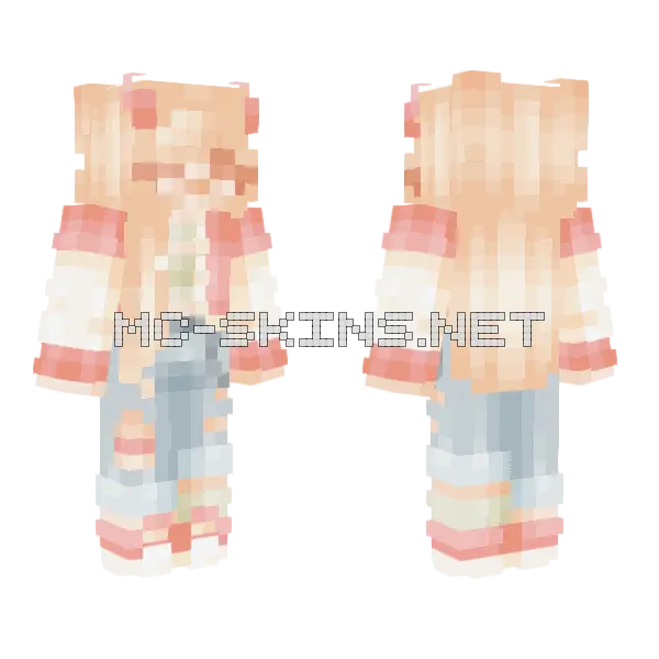 Sunset Walk Minecraft skin, front and back