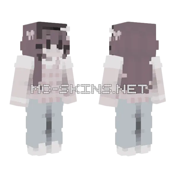 Sunshine Lollipops Rainbows Minecraft skin, front and back