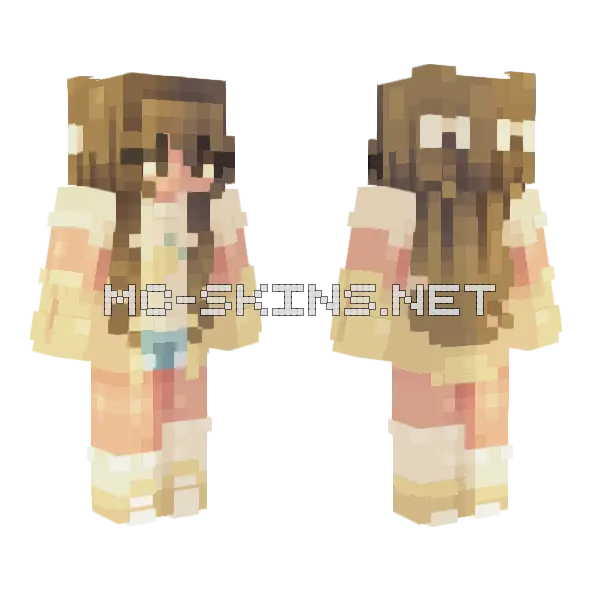 Sunshine Rce Minecraft skin, front and back
