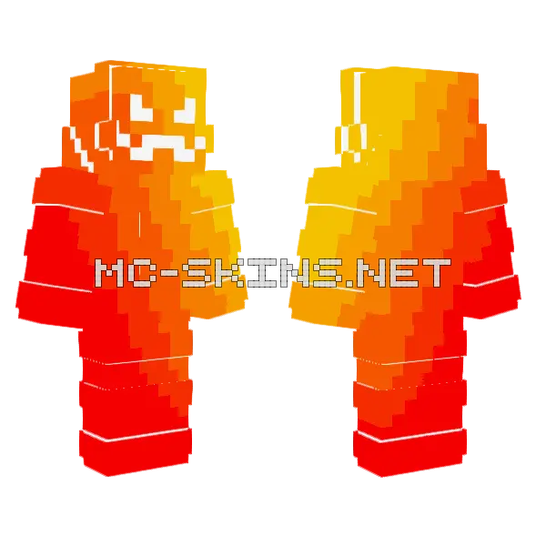 Sunstruck Effect Minecraft skin, front and back