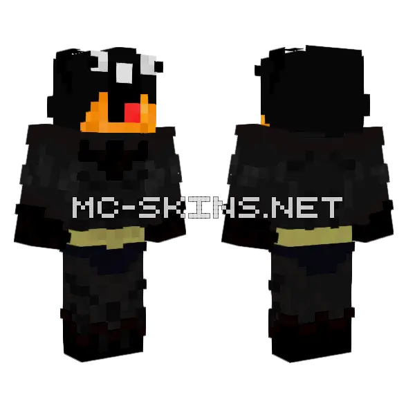 Super Batman Cheeto Minecraft skin, front and back