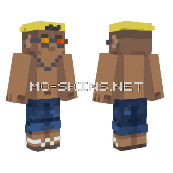 Super Br Modo Mandrake Minecraft skin, front and back