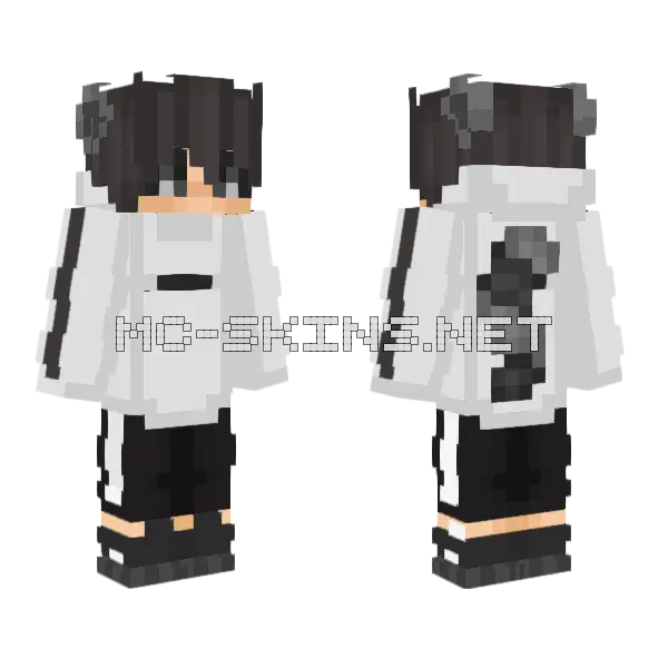 Super Coll Skin D Minecraft skin, front and back