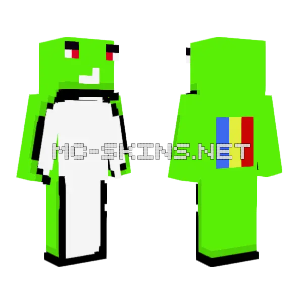 Super Dream Minecraft skin, front and back