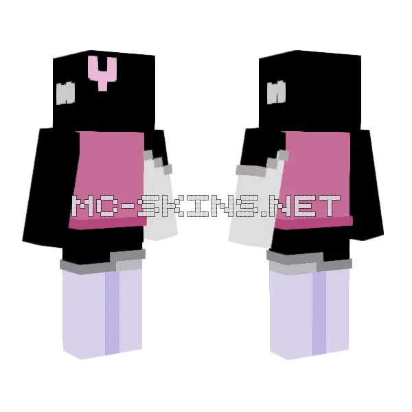 Super Hearts Ob Minecraft skin, front and back