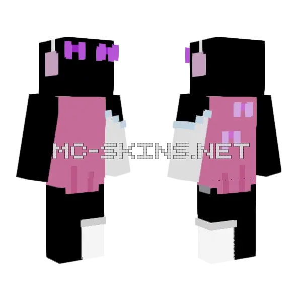 Super Hearts V2 Minecraft skin, front and back