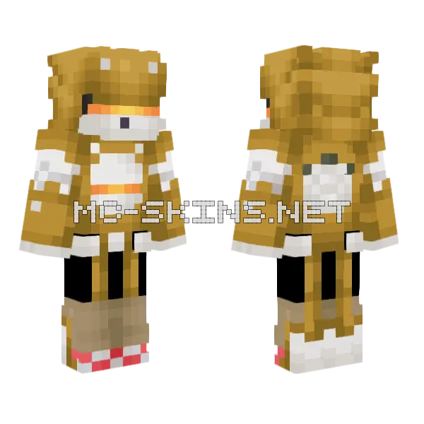 Super Mecha Sonic Minecraft skin, front and back