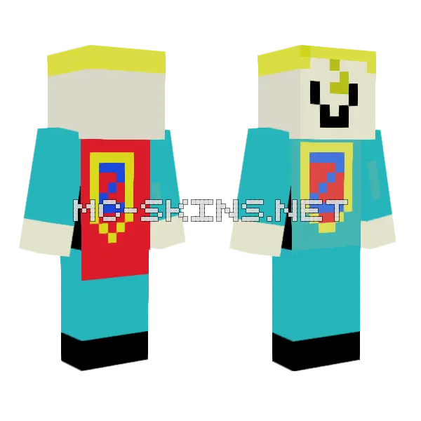 Super Zac Minecraft skin, front and back