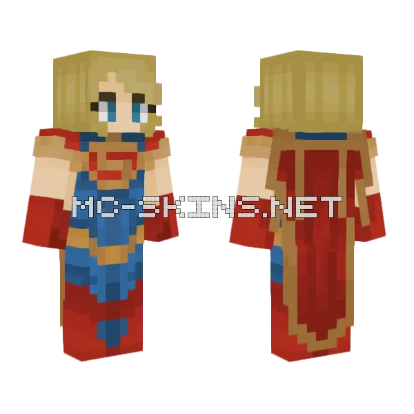 Supergirl Injustice 2 Minecraft skin, front and back