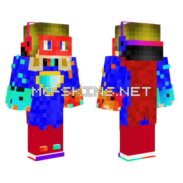 Superhero Skin Minecraft skin, front and back