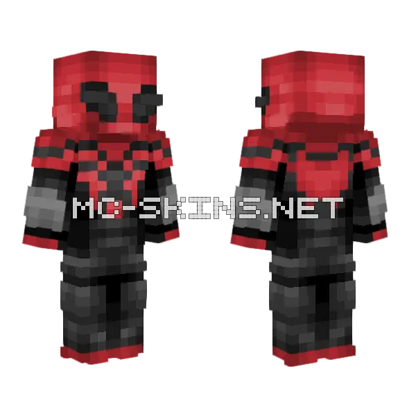 Superior Spider-Man v3 Minecraft skin, front and back