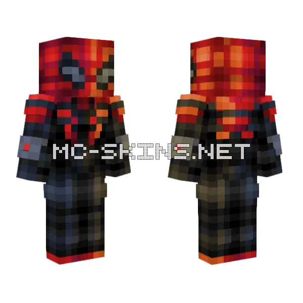 Superior Spider-Man Weird Lightsourcing Minecraft skin, front and back