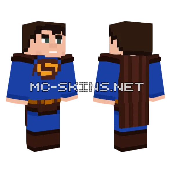Superman 2006 Minecraft skin, front and back